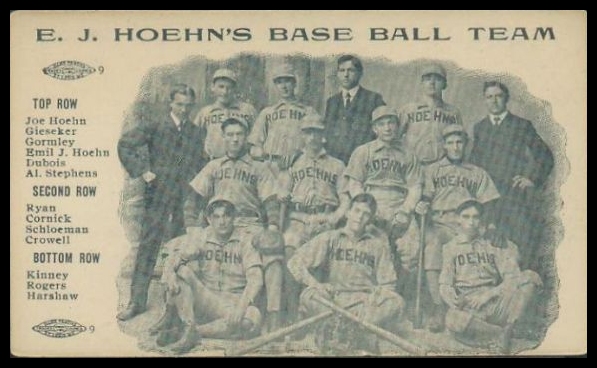 1890 Union Label Hoehn's Base Ball Team